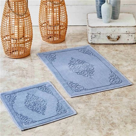 KH MILLY BLUE BATH MAT -60X100+50X60