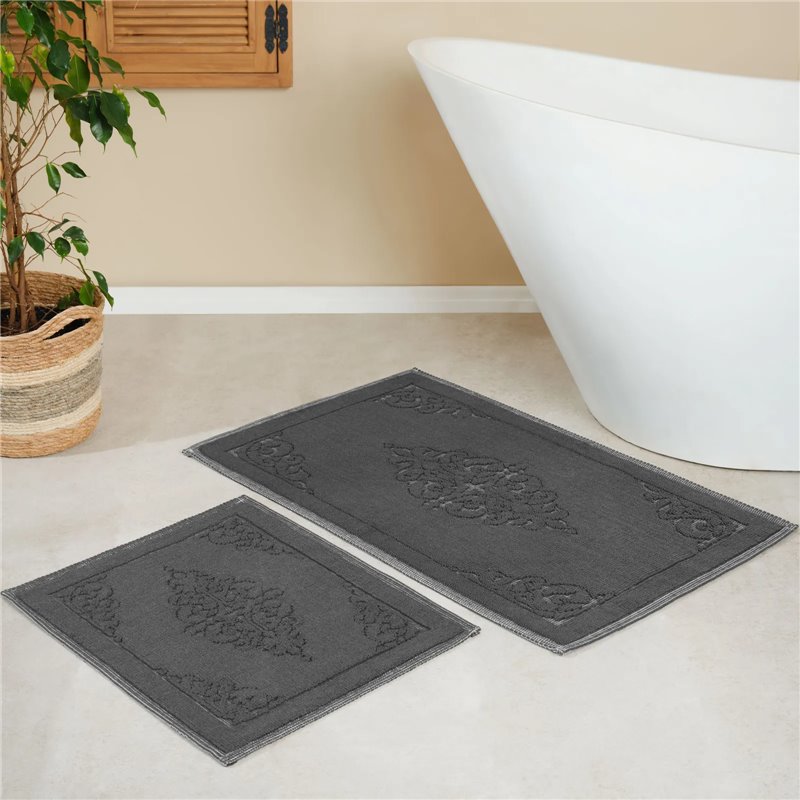 Kh Milly Grey Bath Mat -60X100+50X60