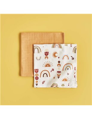 Miller Muslin Cover Set Size 65X65 | Enplus Home