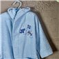 AIRSHIP 2-4 Y BABY BATHROBE SET BLUE