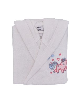 DIGNA 2-4 Y BABY BATHROBE SET-OFFWHITE