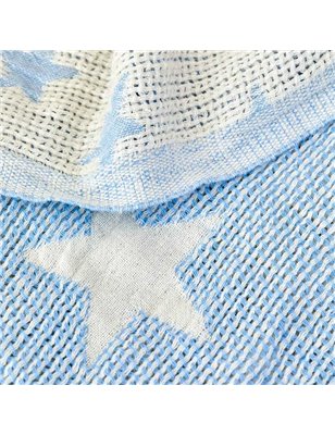 KH BABY STAR BLUE BABY PIQUE 80X120