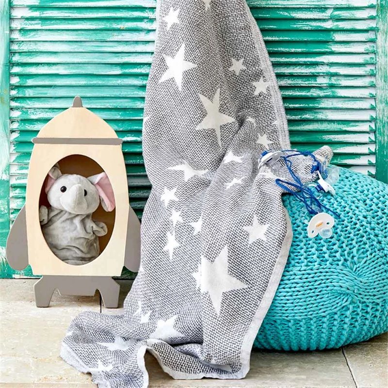 Kh Baby Star Greyj Baby Pique 80X120