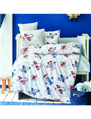 AIRSHIP BLUE RNF BABY SLEEP SET