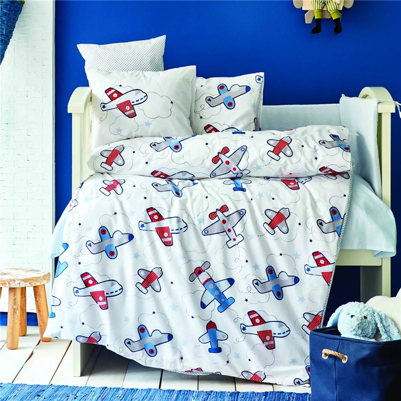 AIRSHIP BLUE RNF BABY SLEEP SET