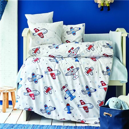 AIRSHIP BLUE RNF BABY SLEEP SET