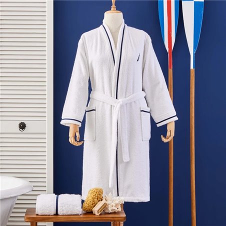 Nau Pruva White Bathrobe L/Xl - L/Xl | Enplus Home