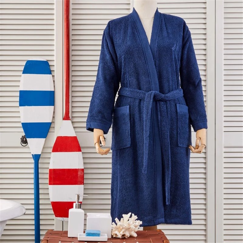 NAU PRUVA NAVY BLUE BATHROBE S/M -  S/M