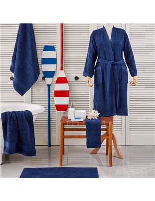 NAU PRUVA NAVY BLUE BATHROBE S/M -  S/M