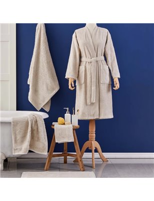 4 Element Blue Kimono Bathrobe S/M Su - S/M | Enplus Home