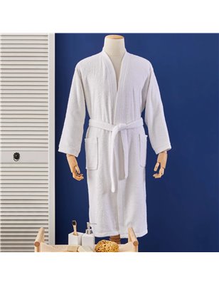 NAU PRUVA WHITE BATHROBE S/M -  S/M