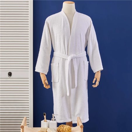 Nau Pruva White Bathrobe S/M - S/M | Enplus Home