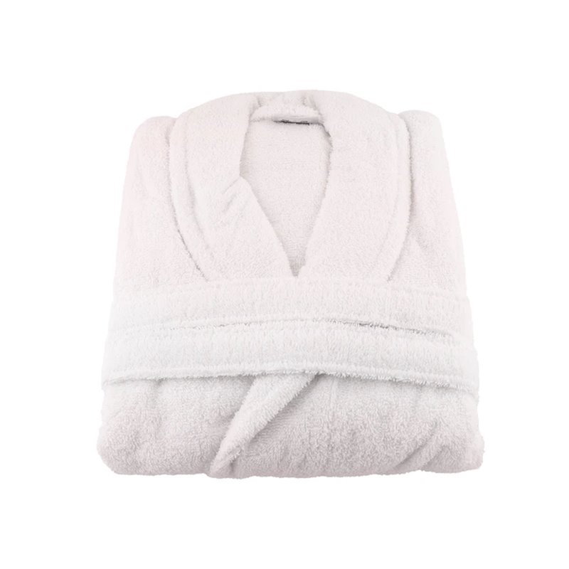 Back To Basic White Bathrobe S/M - S/M