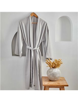 Softy Grey Nakisli Bathrobe L/Xl - L/Xl | Enplus Home