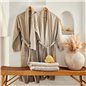 4 Element Beige Kimono Dressing Gown S/M Toprak - S/M