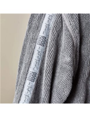 Softy Grey Nakisli Bathrobe L/Xl - L/Xl | Enplus Home