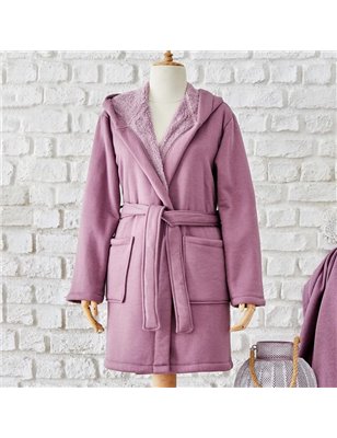 SOFTY LILA NAKISLI BATHROBE S/M -  S/M