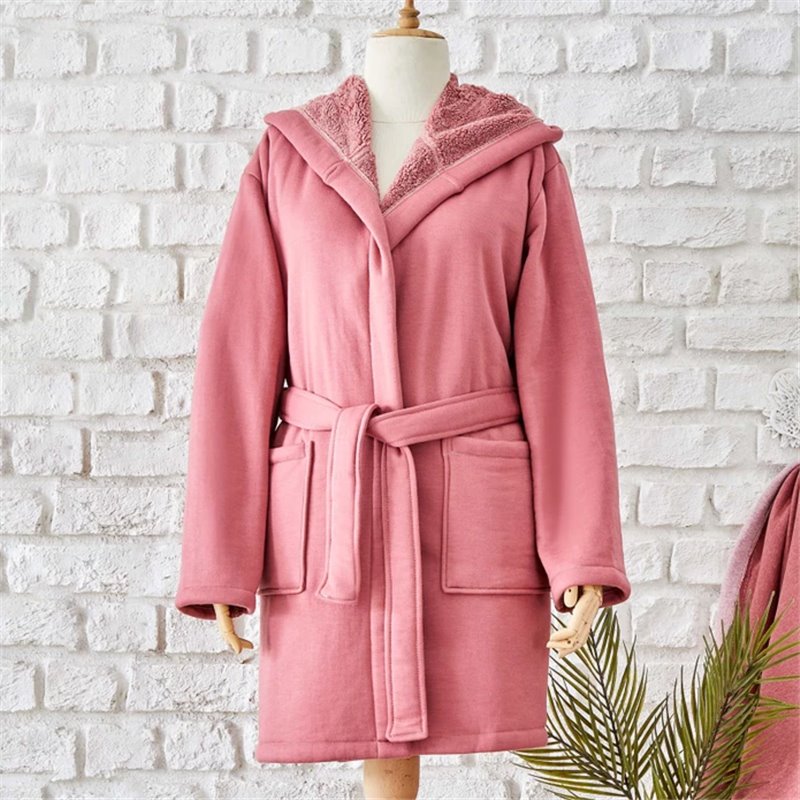 Softy Red Nakisli Bathrobe S/M - S/M