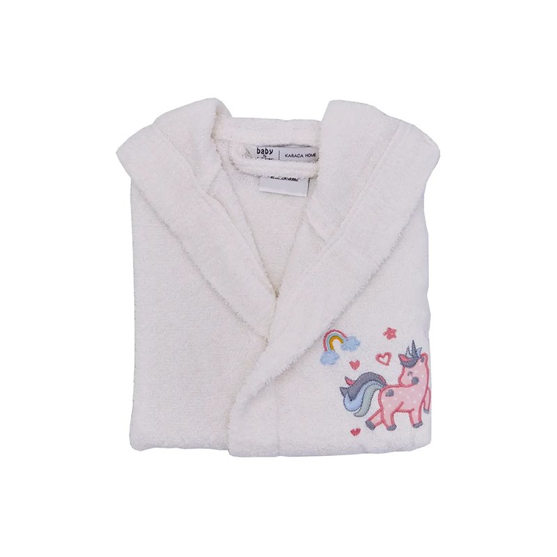 Digna 4-6 Y Baby Bathrobe Set-Offwhite