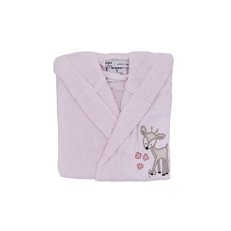 Delora Offwhite -Beige Dantelli Bathrobe Set 5 Prc | Enplus Home