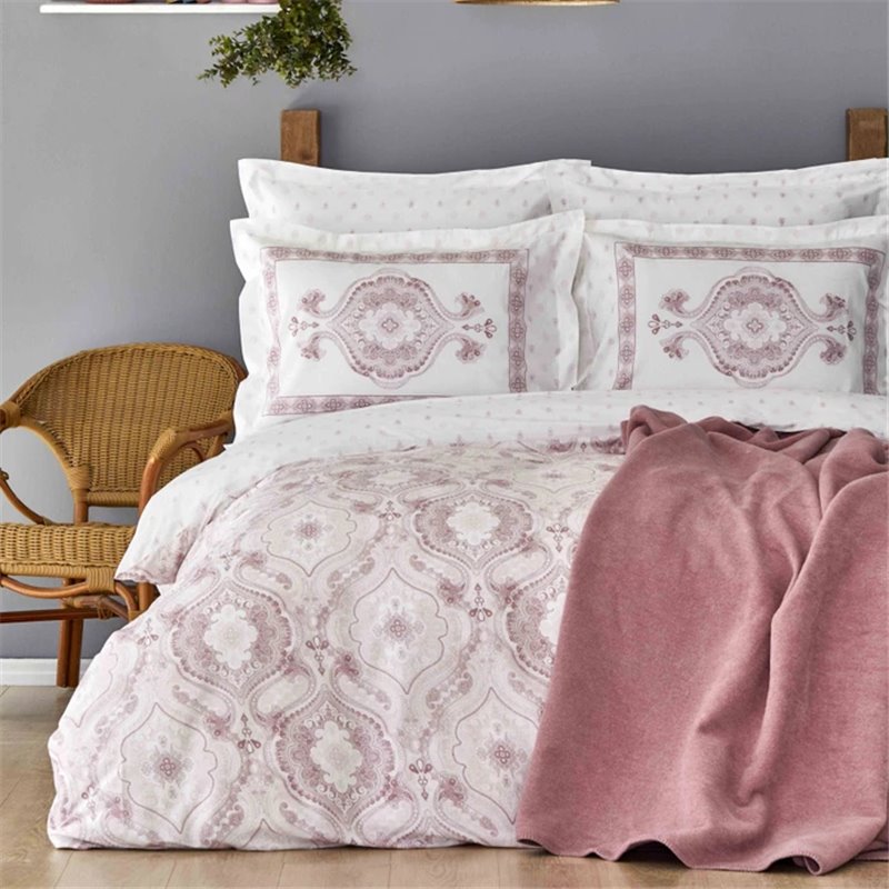 Arlen Powder Rnf Duvet Cover Set With Blanket Queen Size - Queen Size