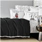 Beyoglu Grey Duvet Cover Set With Blanket King Size Nish Set - King Size