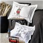 Beyoglu Grey Duvet Cover Set With Blanket King Size Nish Set - King Size