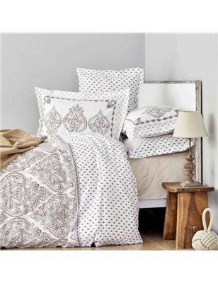 Kh Care Beige Rnf Duvet Cover Set With Blanket Queen Size - Queen Size | Enplus Home