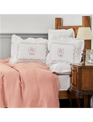 Kh Levin Somon Duvet Cover Set With Pique Queen Size Nish Set - Queen Size | Enplus Home