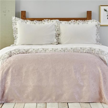 Kh Levin Somon Duvet Cover Set With Pique Queen Size Nish Set - Queen Size | Enplus Home