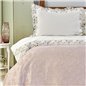 Salivia Powder Fransiz Dantelli Duvet Cover Set With Pique Queen Size - Queen Size