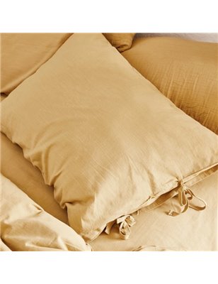 4 ELEMENT A. MUSTARD DUVET COVER SET SINGLE SIZE - SINGLE SIZE