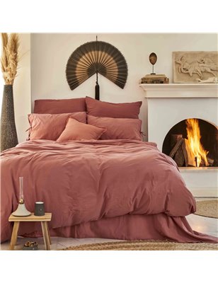 4 ELEMENT TERRACOTTA DUVET COVER SET QUEEN SIZE - QUEEN SIZE