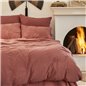 4 ELEMENT TERRACOTTA DUVET COVER SET SINGLE SIZE - SINGLE SIZE