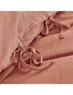 4 ELEMENT TERRACOTTA DUVET COVER SET SINGLE SIZE - SINGLE SIZE