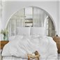 4 Element White Duvet Cover Set Single Size - Single Size