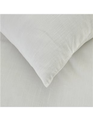 4 Element White Duvet Cover Set Single Size - Single Size