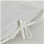 4 Element White Duvet Cover Set Single Size - Single Size