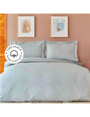 Back To Basic A.Blue Duvet Cover Set Queen Size - Queen Size