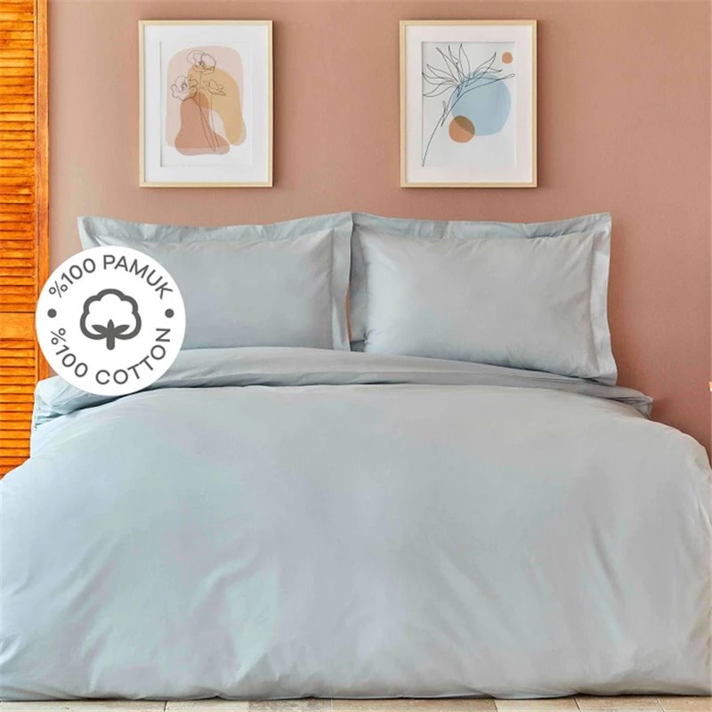 Back To Basic A.Blue Duvet Cover Set Queen Size - Queen Size