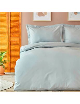 BACK TO BASIC A.BLUE DUVET COVER SET QUEEN SIZE - QUEEN SIZE