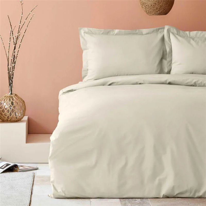 Back To Basic Beige Duvet Cover Set Queen Size - Queen Size