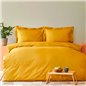 BACK TO BASIC MUSTARD DUVET COVER SET QUEEN SIZE - QUEEN SIZE