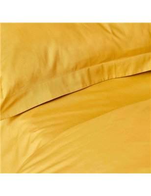 BACK TO BASIC MUSTARD DUVET COVER SET QUEEN SIZE - QUEEN SIZE