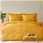 Back To Basic Mustard Duvet Cover Set Queen Size - Queen Size