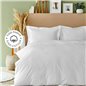 Back To Basic White Duvet Cover Set Single Size - Single Size