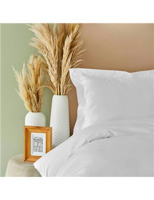 Back To Basic White Duvet Cover Set Single Size - Single Size | Enplus Home