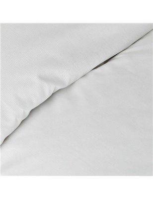 BACK TO BASIC WHITE DUVET COVER SET SINGLE SIZE - SINGLE SIZE