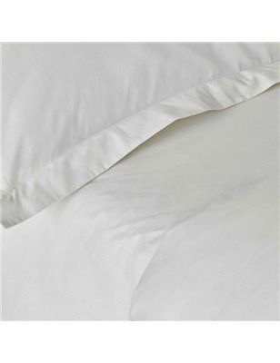 BACK TO BASIC WHITE DUVET COVER SET SINGLE SIZE - SINGLE SIZE