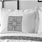 BAHIA BLACK EMBROIDERED DUVET COVER SET QUEEN SIZE - QUEEN SIZE